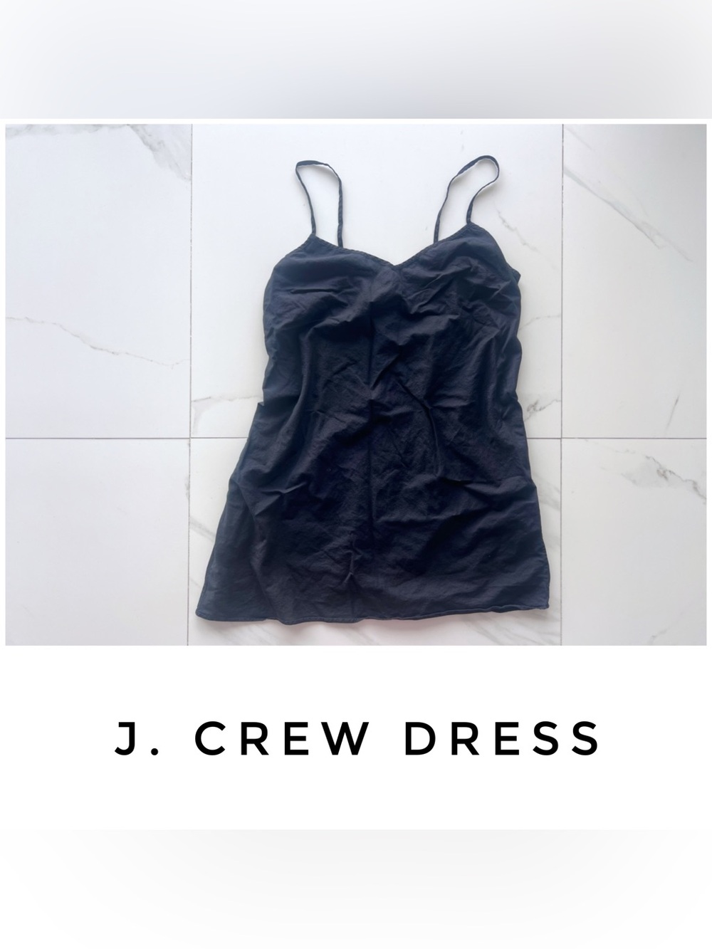 J. Crew dress size Small black cotton slip